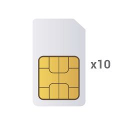 10XM2M-CARD-ES - Pack 10 SIM cards M2M, GlobalSIM Multi-operator,…