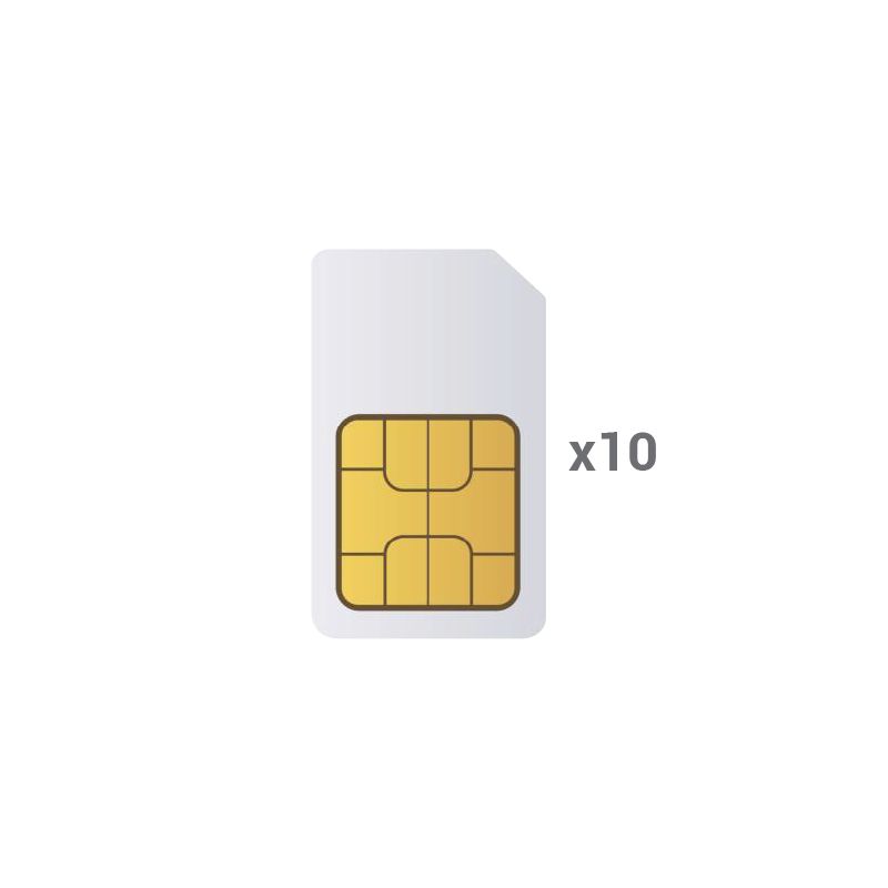 10XM2M-CARD-EU - Pack 10 tarjetas SIM M2M, GlobalSIM Multioperador,…