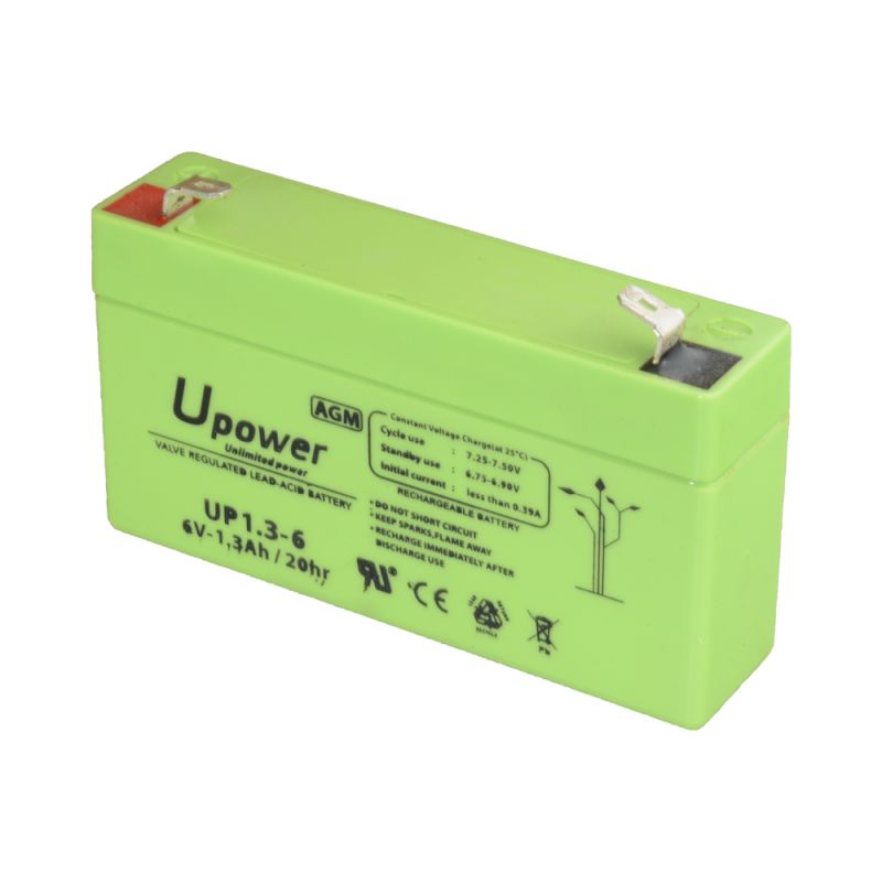 BATT-6013-U - Upower, Bateria recarregável, Tecnología chumbo…