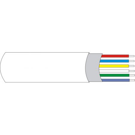 DEM-128 Shielded-type cable, 6 x 0.22