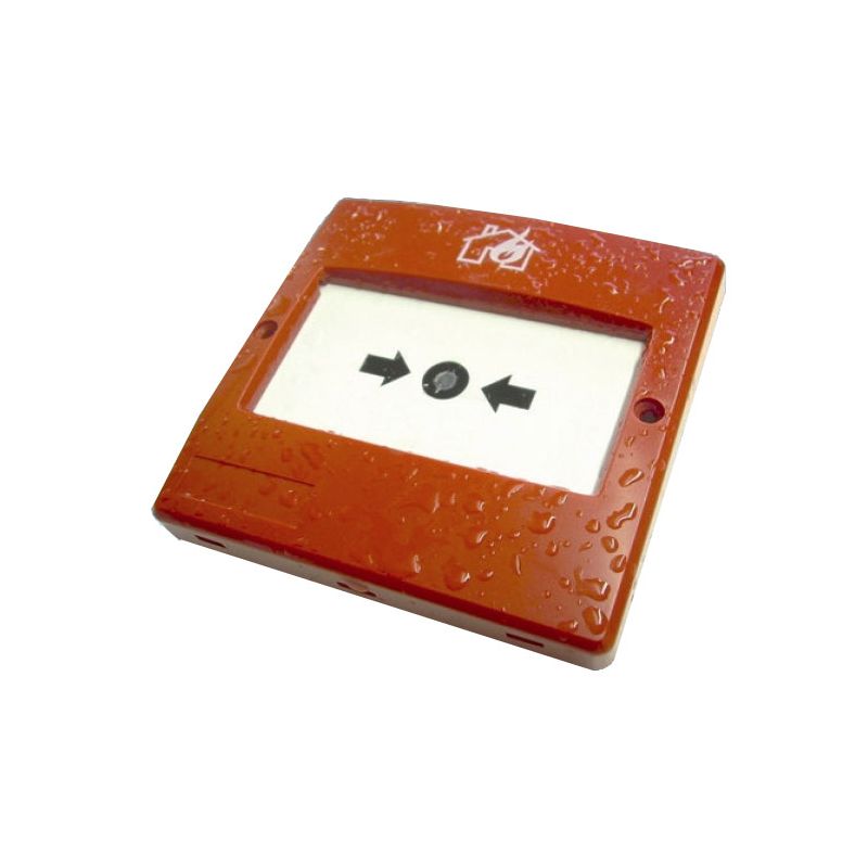 DEM-1009 Alarm push (break glass type) in red, designed…