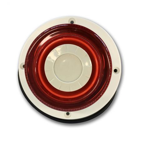 DEM-1077 Sirène intérieure en forme circulaire avec flash