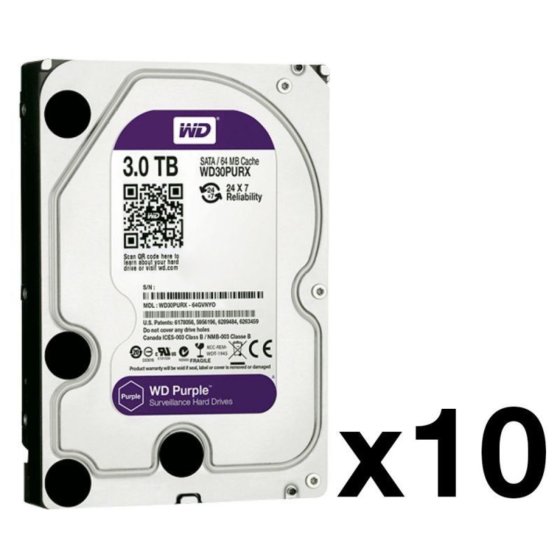Glosario demandante garra Western Digital HDD-3TB-PACK10 Pack de 10 discos duros de…