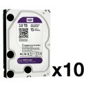 Dahua HDD-3TB-PACK10 Pack of 10 Western Digital Purple HDD of 3…