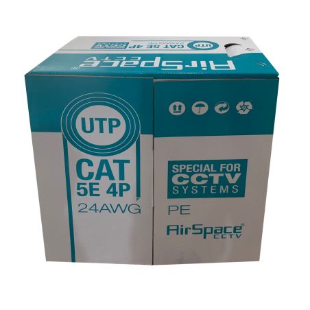 Airspace SAM-4445 Roll of 305 meters of UTP cable CAT5E 24AWG…