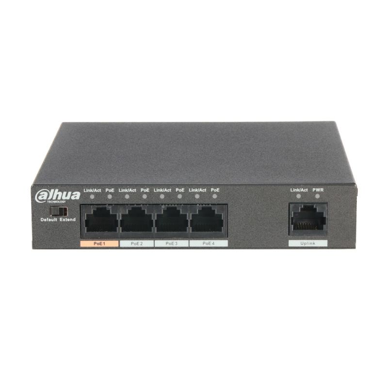 Dahua PFS3005-4ET-60 Switch PoE (máximo 60W) no gestionable L2…