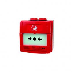 Honeywell W1A-R470SG-K013-91 Red glass break alarm button with…