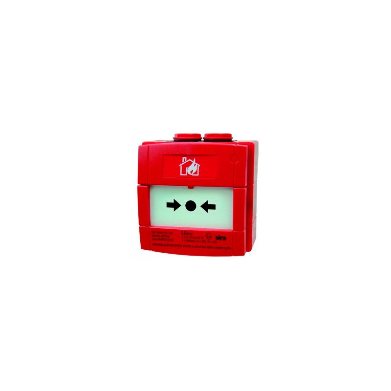 Honeywell W1A-R470SG-K013-91 Red glass break alarm button with…