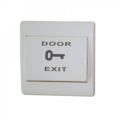 ZKTeco ACC-PUSH-EX802 Exit push button. White plastic NC contact.