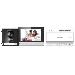 Hikvision DS-KIS702 Kit d'interphone vidéo deux fils Plug &…