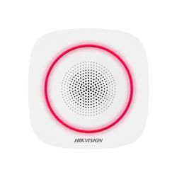 Hikvision DS-PS1-I-WE(Red) Sirène radio d'intérieur de la…
