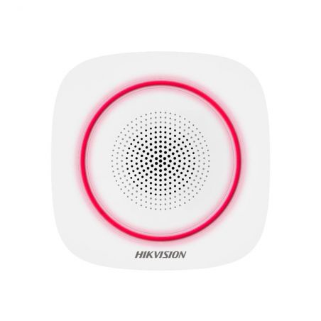 Hikvision DS-PS1-I-WE(Red) Sirena vía radio de interior de la…
