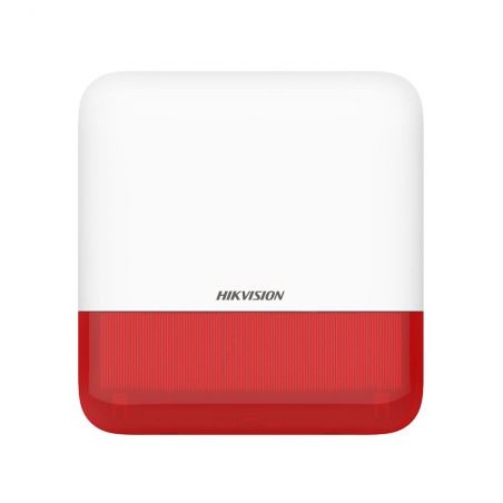 Hikvision DS-PS1-E-WE(Red) Sirena vía radio de exterior de la…