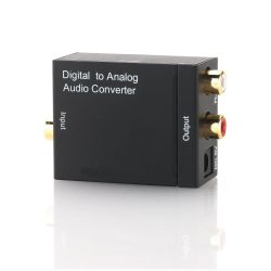 Conversor de audio digital Toslink (S/PDIF) o RCA en analógico 2xRCA
