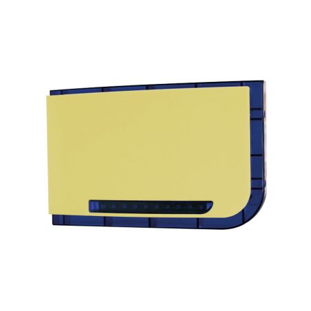DEM-830 Yellow outdoor siren with blue flash