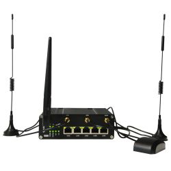 MS-UR35-L04EU-G-P-W - Milesight, Industrial Router 4G WiFi GPS PoE, 5 ports…