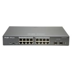 RG-ES218GC-P - Ruijie, Desktop Switch, 16 PoE ports +2 Uplink SFP,…