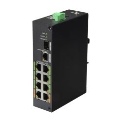 XS-SW1008EPOE-120-DIN - X-Security ePOE Switch, 8 PoE ports + 1 Uplink RJ45 +…
