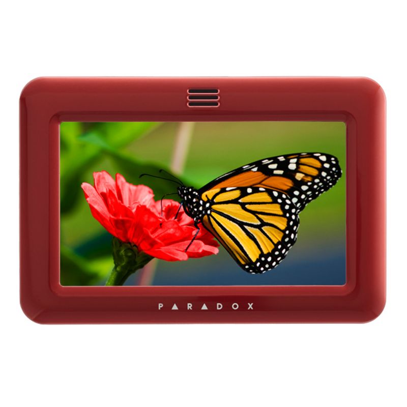 Paradox FPLATE-W82 Cadre de clavier TM50 couleur rouge