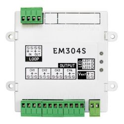 Inim EM304S Module with 4 supervised outputs with isolator