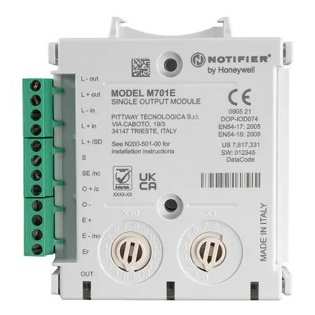 Notifier M701E Addressable control module with 1 supervised…