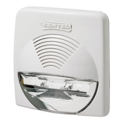 Bentel WAVE-WS 12V white interior siren with strobe light