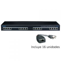 Utepo UTP116PV-HD2 UTP 16ch 4IN1 Video Converter + 19" Rack Power