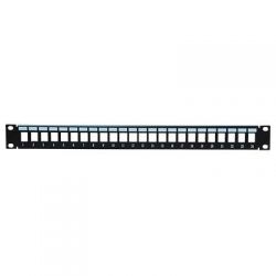 Drutp PATCHPANEL24-BLANK Patch Panel Rack 19" 1U 24 Ports for…