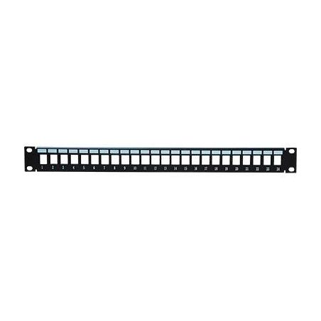 Drutp PATCHPANEL24-BLANK Patch Panel Rack 19" 1U 24 Ports for…