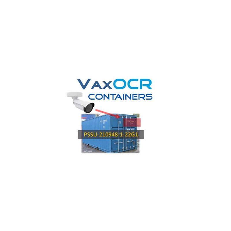 Vaxtor VAX-CONT-ISO VaxOCR Container ISO 6346, Logiciel de…