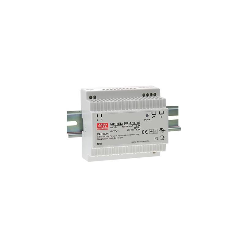 Mean well DR-100-12 Switching Power Supply for DIN Rail 90W…