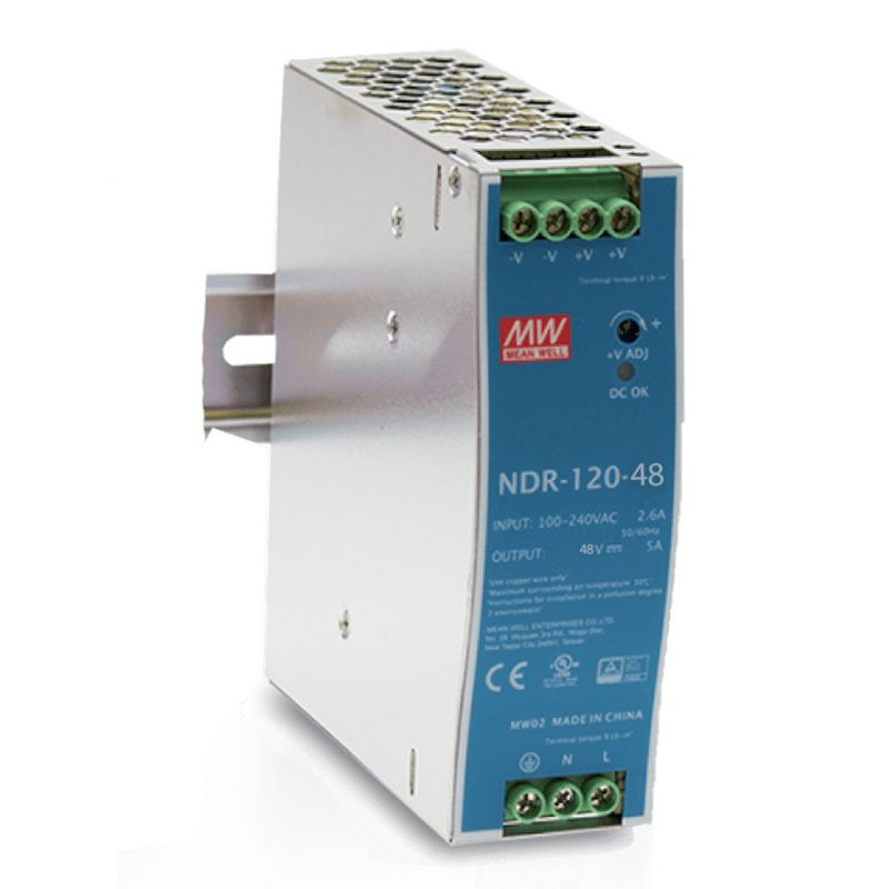 Mean well NDR-120-48 Switching Power Supply for DIN Rail 120W…