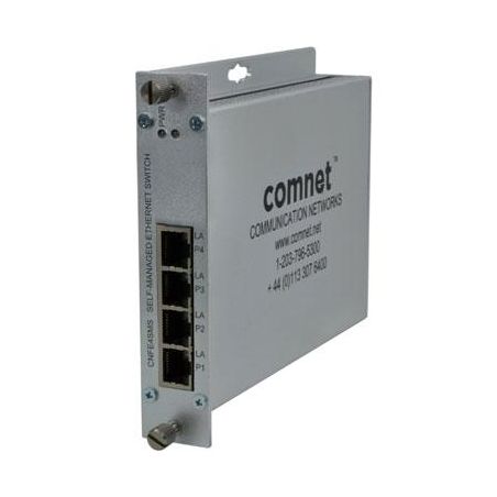 Comnet CNFE4SMS Self Managed Switch, 4 Ports 10/100TX RJ45 PSU…
