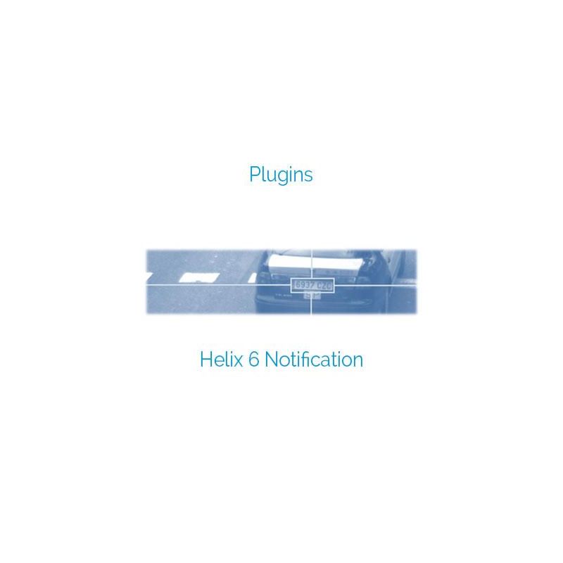 Vaxtor HELIX-PLG-PU Notification Plug-in, Application that shows…