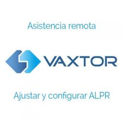 Vaxtor RCONF-VALPR Remote assistance to adjust and configure ALPR