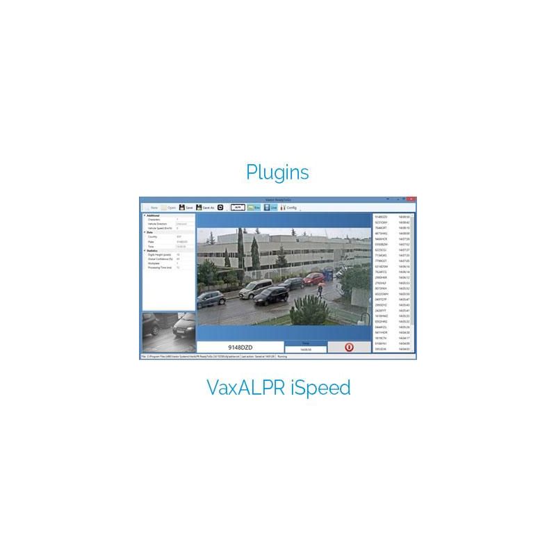 Vaxtor VALPR-PLG-ISP i-Speed Plug-in, Componente de VaxALPR PC…