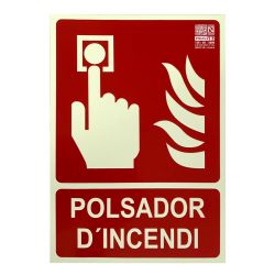 Implaser EX209N-A4-CAT Senyal polsador d'incendi en català…