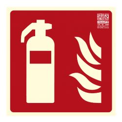 Implaser EX201N Fire extinguisher sign 21x21cm
