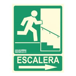 Implaser EV215N Right arrow staircase sign 29.7x22.4cm
