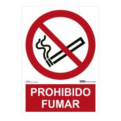 Implaser PR01-A4 Señal prohibido fumar 29,7x21cm