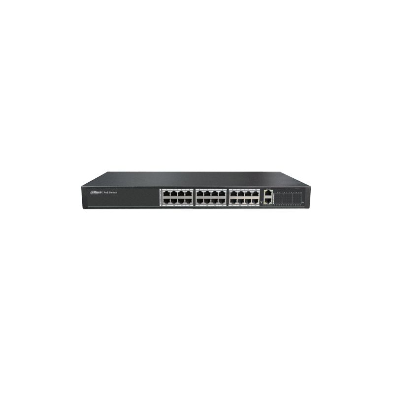 Dahua PFS4026-24P-370 PoE Switch 24 ports 10/100 + 2 Uplink…