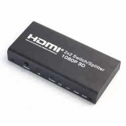 Commutateur HDMI Splitter Distributeur 2X2 (2 entrées - 2 sorties