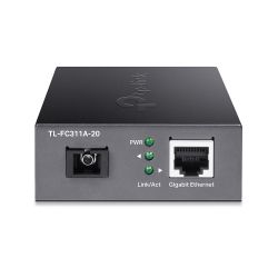 TP-LINK TL-FC311A-20 convertidor de medio 1000 Mbit/s 1550 nm Monomodo Negro