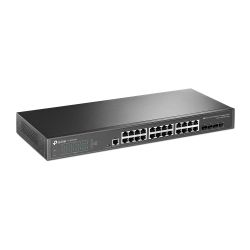 TP-LINK TL-SG3428X switch de rede Gerido L2+ Gigabit Ethernet (10/100/1000) Preto