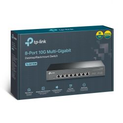 TP-LINK TL-SX1008 commutateur réseau Non-géré 10G Ethernet (100/1000/10000) Noir
