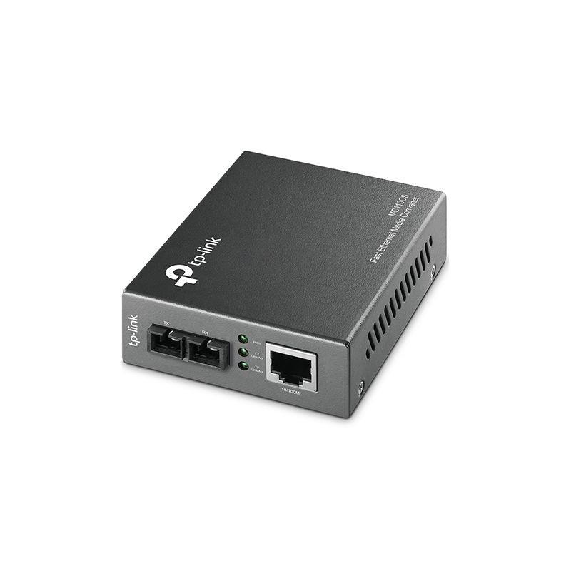 TP-LINK MC110CS network media converter 100 Mbit/s 1310 nm Single-mode Black