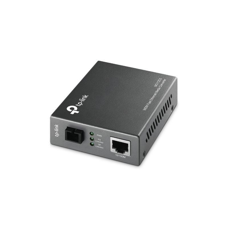 TP-LINK MC112CS convertisseur de support réseau 100 Mbit/s Monomode Noir