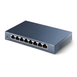 TP-LINK TL-SG108 switch de rede Não-gerido L2 Gigabit Ethernet (10/100/1000) Preto