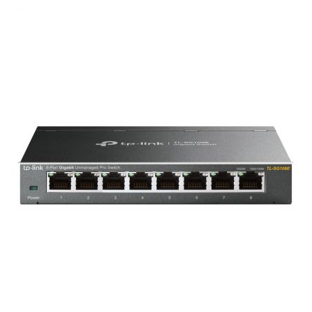 TP-LINK TL-SG108E commutateur réseau Non-géré L2 Gigabit Ethernet (10/100/1000) Noir