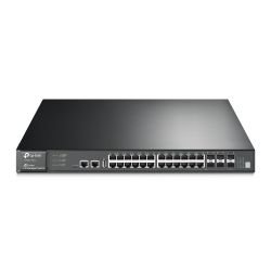 TP-LINK T3700G-28TQ switch de rede Gerido L3 Gigabit Ethernet (10/100/1000) 1U Preto